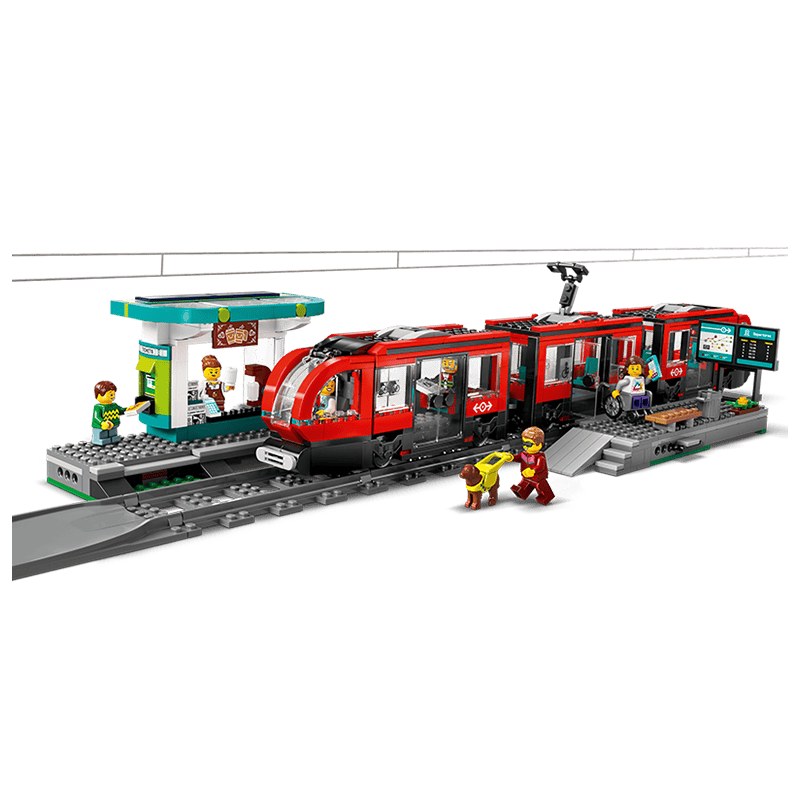 积木拼装城市系列60423 都市有轨电车九游会J9创造无限可